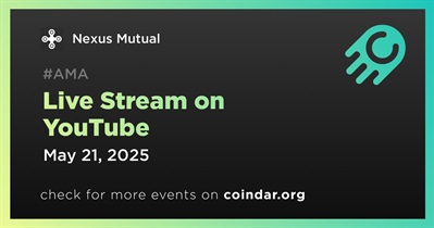 Nexus Mutual to Hold Live Stream on YouTube on May 21st