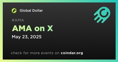 Global Dollar to Hold AMA on X on May 23rd
