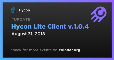 Hycon Lite Client v.1.0.4