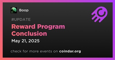 Boop to Finalize Reward Program