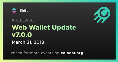 Web Wallet Update v7.0.0