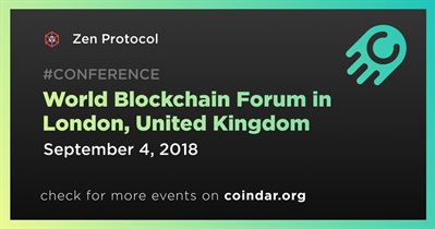 World Blockchain Forum sa London, United Kingdom