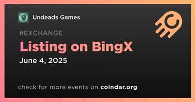 Undeads Games to Be Listed on BingX