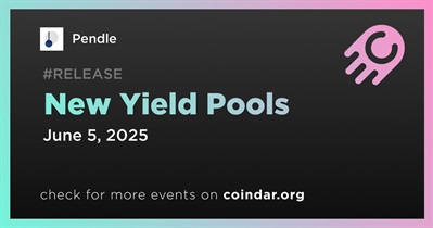 Pendle to Release New Yield Pools