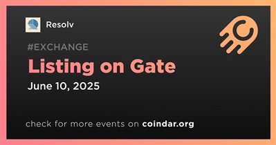 Resolv to Be Listed on Gate on June 10