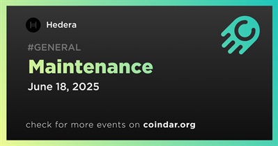 Hedera to Conduct Scheduled Maintenance on June 18th