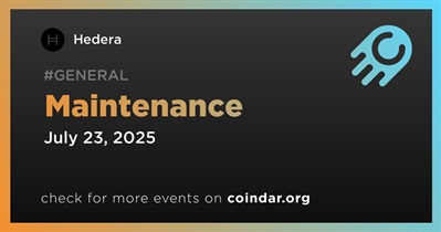 Hedera to Conduct Scheduled Maintenance on July 23rd