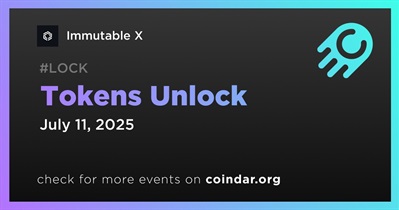 1.31% of IMX Tokens Will Be Unlocked on July 11th