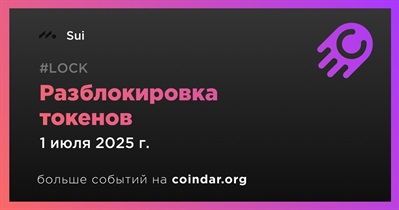 1,30% токенов SUI будет разблокировано 1 июля