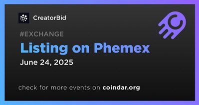 CreatorBid to Be Listed on Phemex
