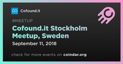 Cofound.it Stockholm Meetup, Sweden