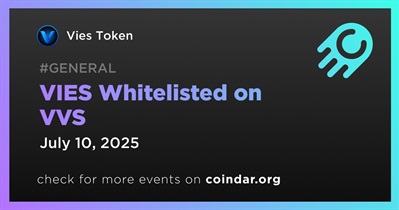 VIES Token Officially Whitelisted on VVS Finance Via Cronos Network