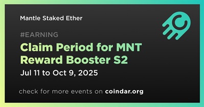 Mantle Opens Claim Period for MNT Reward Booster S2 Participants