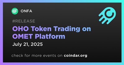ONFA to Launch OHO Token Trading on OMET Platform on July 21