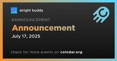 Alright Buddy to Make Announcement on July 17th