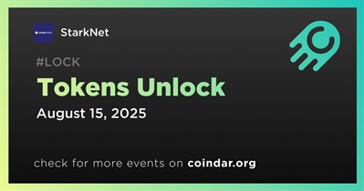 3.53% of STRK Tokens Will Be Unlocked on August 15th