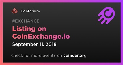 Listing on CoinExchange.io