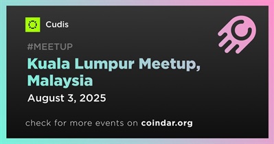 Cudis to Host Meetup in Kuala Lumpur on August 3rd