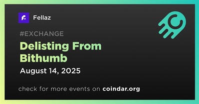 Fellaz to Be Delisted From Bithumb on August 14th