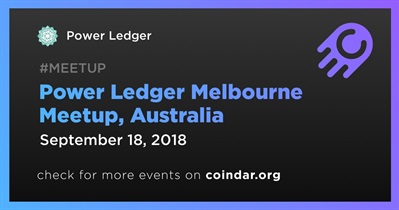Power Ledger Melbourne Meetup, Austrália