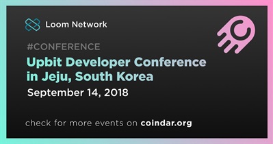 Conferencia de desarrolladores de Upbit en Jeju, Corea del Sur