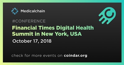 미국 뉴욕에서 열린 Financial Times Digital Health Summit