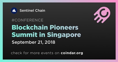 Blockchain Pioneers Summit in Singapore