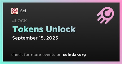 1.18% of SEI Tokens Will Be Unlocked on September 15th