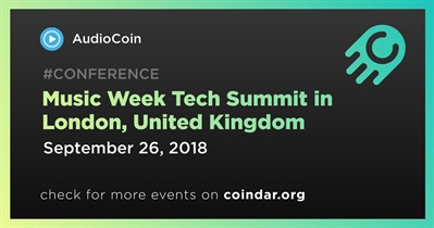 Music Week Tech Summit en Londres, Reino Unido