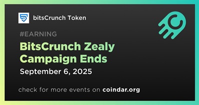 BitsCrunch Token to Finalize Zealy Campaign on September 6th