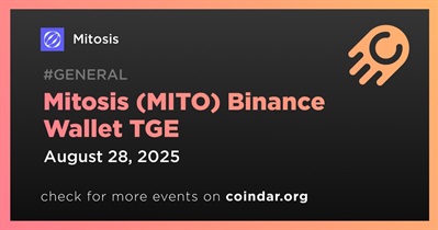 Binance to Host Mitosis (MITO) Token Generation Event