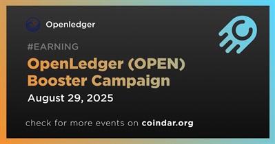 Binance to Launch OpenLedger (OPEN) Booster Campaign on August 29