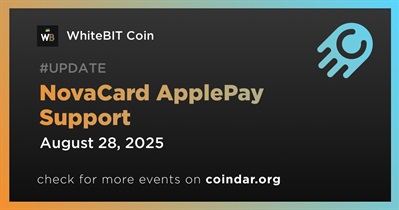 WhiteBIT Nova Card to Support Apple Pay