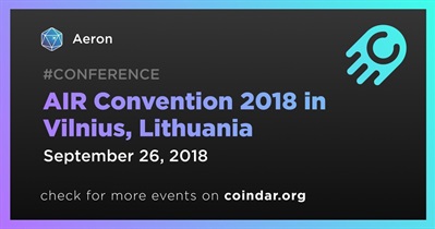 AIR Convention 2018 in Vilnius, Lithuania