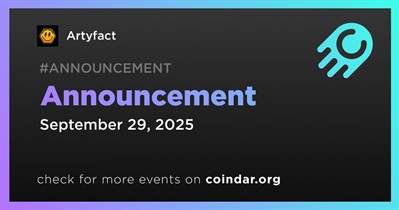 Artyfact to Make Announcement on September 29th