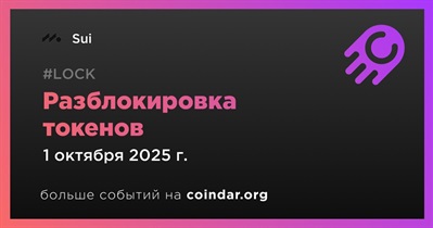 1,23% токенов SUI будет разблокировано 1 октября