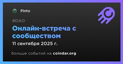 Pinto обсудит развитие проекта с сообществом 11 сентября