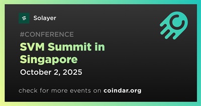 Solayer to Participate in SVM Summit in Singapore on October 2nd