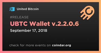 UBTC Wallet v.2.2.0.6