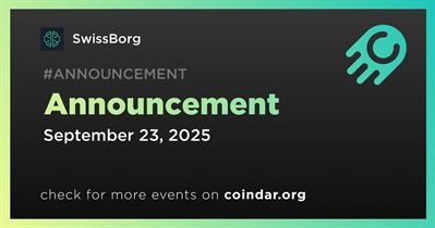 SwissBorg to Make Announcement on September 23rd