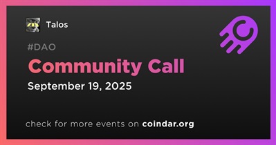 Talos to Host Community Call on September 19th