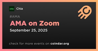 Chia to Hold AMA on Zoom on September 25th