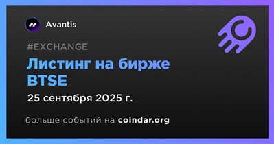 BTSE проведет листинг Avantis 25 сентября