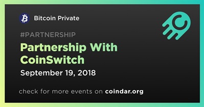 Partnership With CoinSwitch