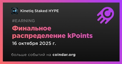 Kinetiq Staked HYPE завершит финальное распределение kPoints 16 октября