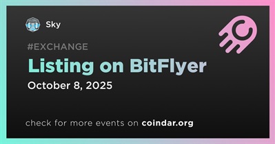 Sky to Be Listed on BitFlyer on October 8th