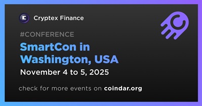 Cryptex Finance to Participate in SmartCon in Washington on November 4th