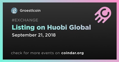 Huobi Global पर लिस्टिंग