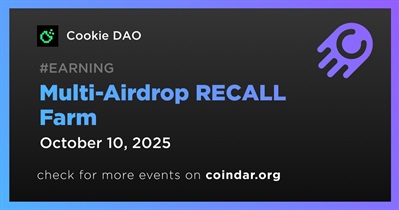 Cookie DAO to Launch Multi-Airdrop Farming for RECALL on October 10