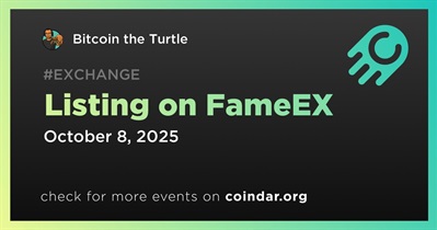 Bitcoin the Turtle to Be Listed on FameEX